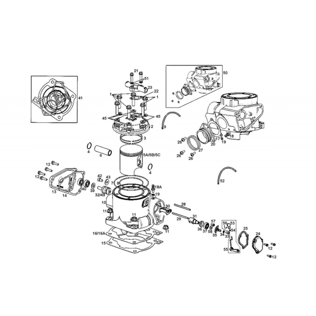 Gas Gas EC, Rieju MR 300, dystans łożyska zaworu wydechowego ME25616036